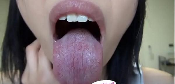  Japanese Asian Tongue Spit Face Nose Licking Sucking Kissing Handjob Fetish - More at fetish-master.net